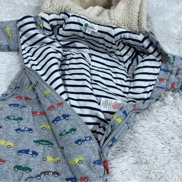 Baby Boden All In One Cozy Rainbow Racecar Play Winter Bunting Snowsuit 12/18M - Picture 6 of 10